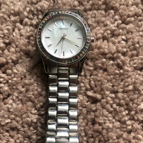 DKNY Women watch with multi colour stones - Picture 5 of 8